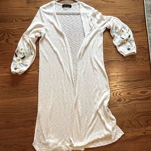 Light weight boho duster sweater